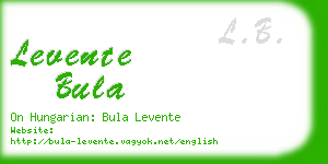 levente bula business card